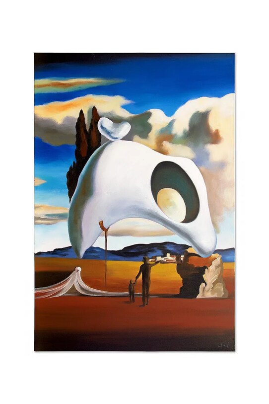 home & lifestyle reprodukcja namalowana olejem Atawistyczne ruiny po deszczu, Salvador Dali multicolor 181623