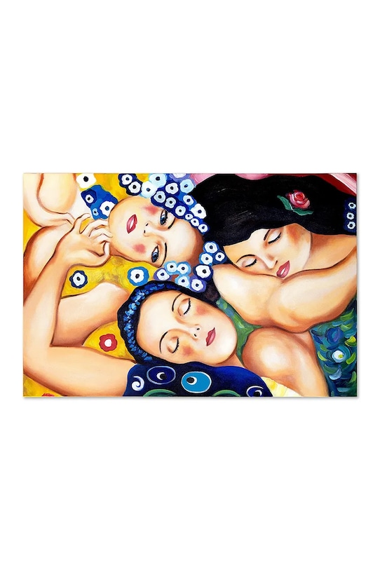 home & lifestyle reprodukcja namalowana olejem Dziewica, Gustav Klimt multicolor 181625