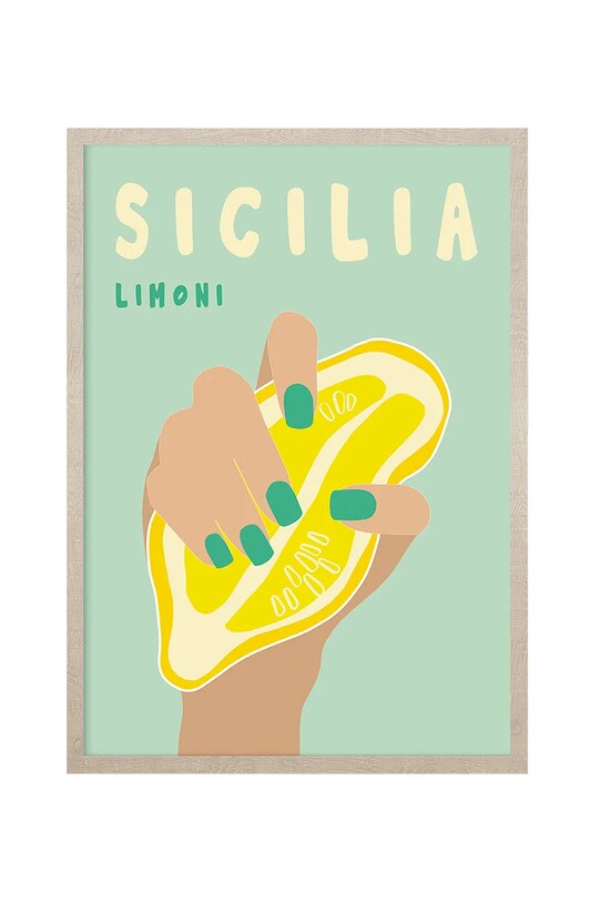 Διακοσμητικό τοίχου σε κορνίζα home & lifestyle πολύχρωμο 1541201.24071