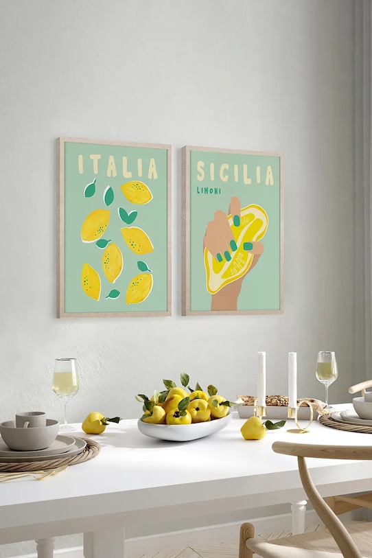 Διακοσμητικό τοίχου σε κορνίζα home & lifestyle πολύχρωμο 1541201.24070