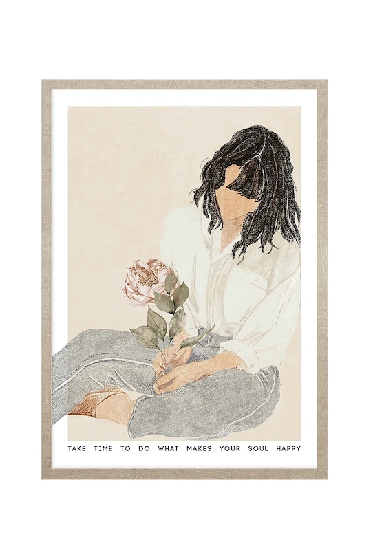 Διακοσμητικό τοίχου σε κορνίζα home & lifestyle πολύχρωμο 1541201.23085