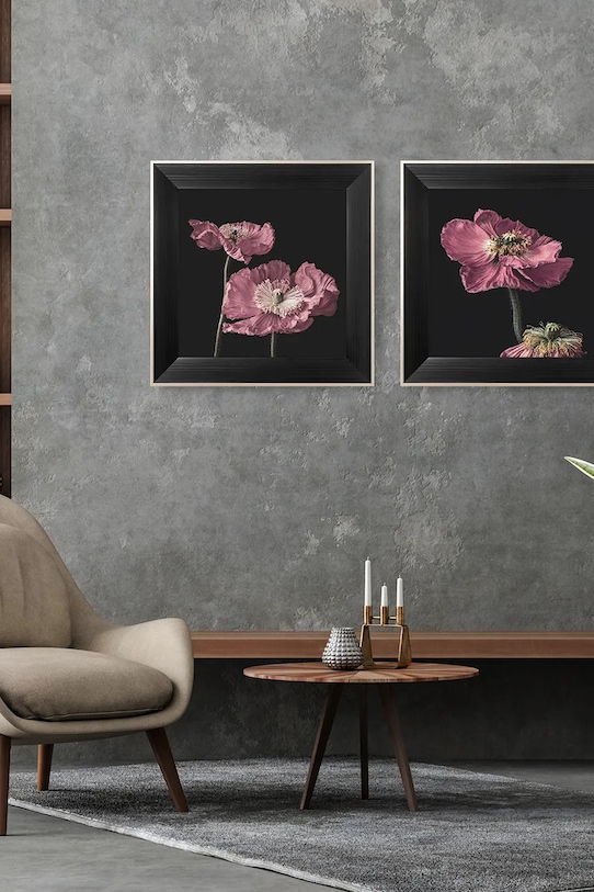 Salon i sypialnia home & lifestyle dekoracja ścienna w ramie ARTISTIC FLOWER NO.2 50 x 50 cm 1533701.5605 multicolor