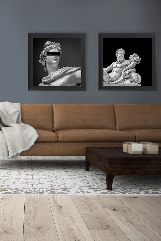 Living și dormitor home & lifestyle decorațiune de perete cu ramă ZEUS 70 x 70 cm 1549701.5361 multicolor