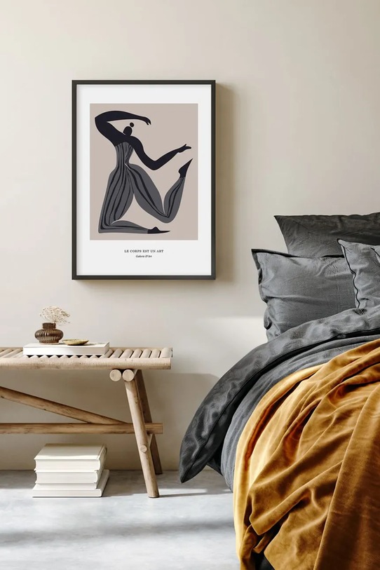 Living și dormitor home & lifestyle decorațiune de perete cu ramă abstract woman shape no.1 50 x 70 cm 15.41.201.23290 multicolor