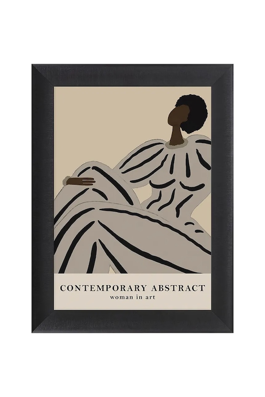 home & lifestyle decorațiune de perete cu ramă CONTEMPORARY ABSTRACT 50 x 70 cm multicolor 1541701.23289