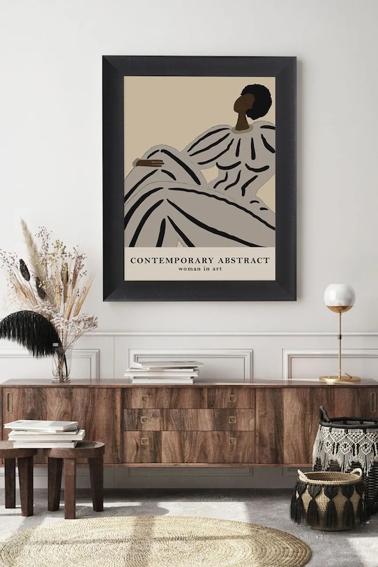 Living și dormitor home & lifestyle decorațiune de perete cu ramă CONTEMPORARY ABSTRACT 50 x 70 cm 1541701.23289 multicolor