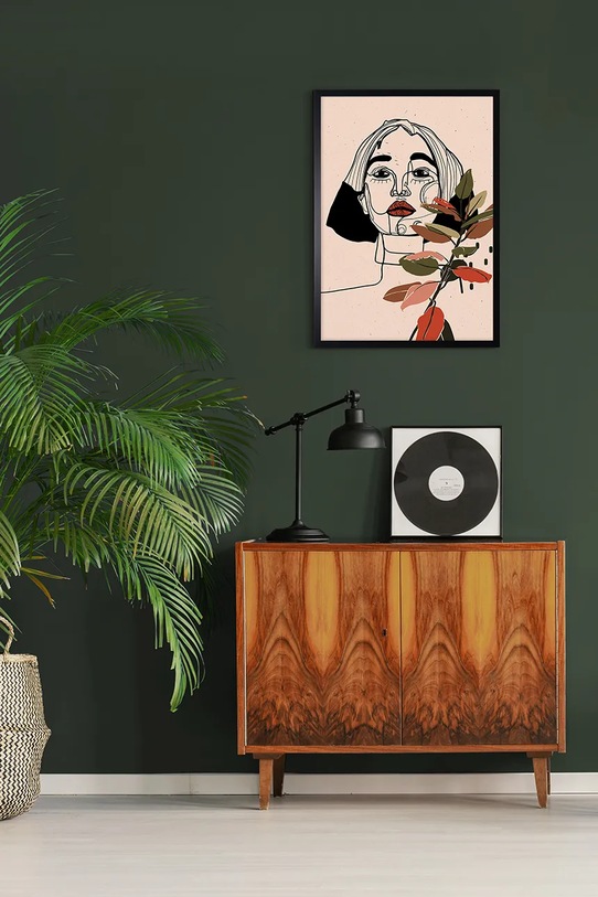 Living și dormitor home & lifestyle decorațiune de perete cu ramă LINEAR WOMAN 50 x 70 cm 1541201.5402 multicolor