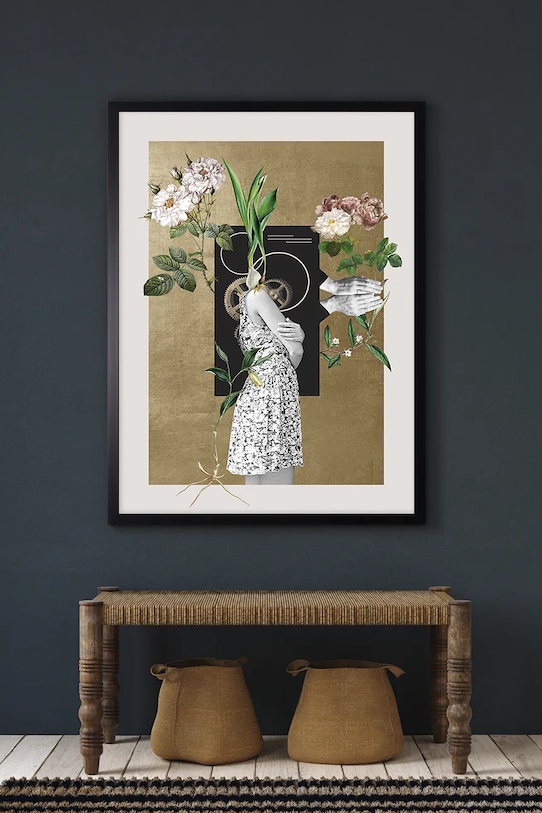 Living și dormitor decorațiune de perete cu ramă 50 x 70 cm 1541201.5239 multicolor