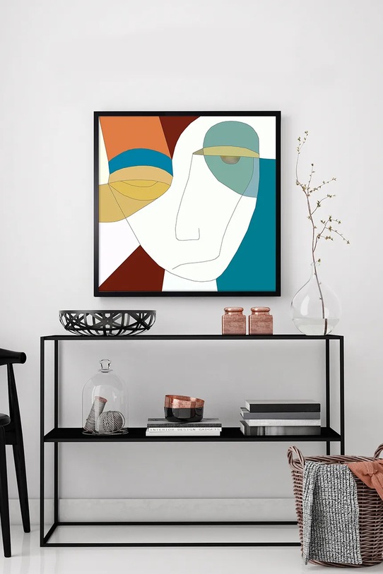 Salotto e camera decorazione da parete in cornice 70 x 70 cm 1549201.5382 multicolore