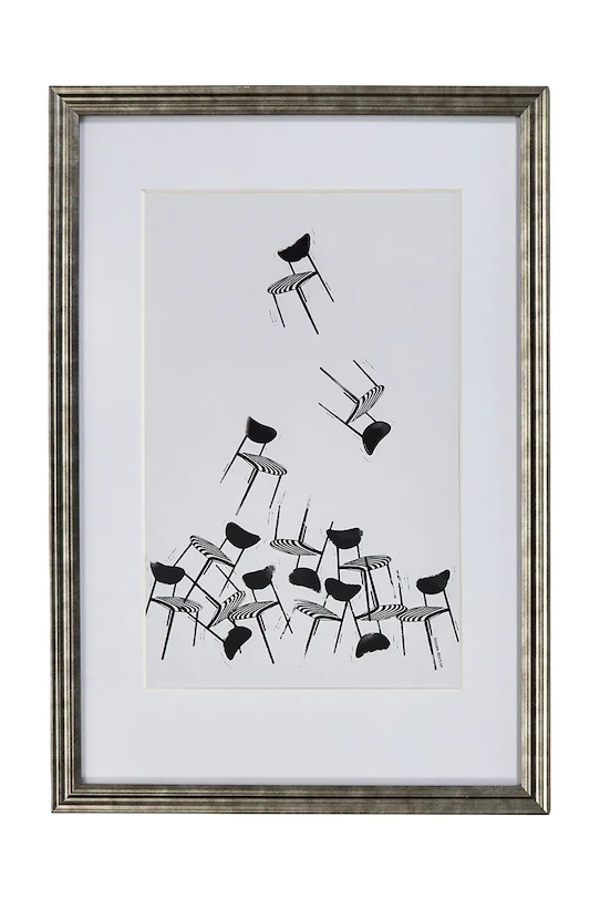 House Doctor decorațiune de perete cu ramă HDInco 60 x 40 cm negru 208582062