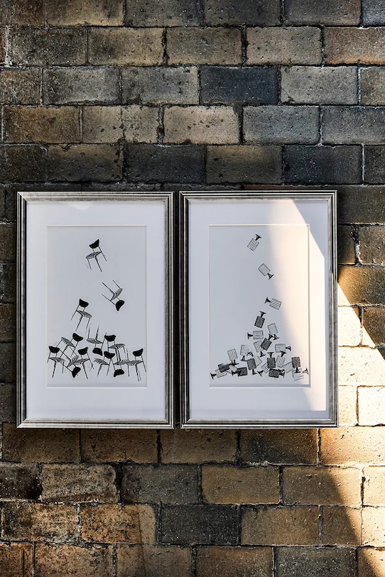 House Doctor decorațiune de perete cu ramă HDInco 60 x 40 cm 208582062 negru AA00