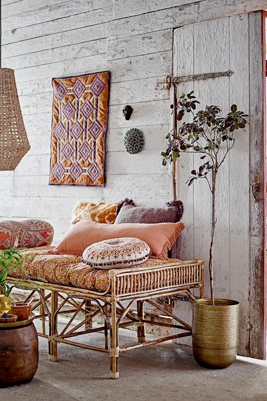 Stenska dekoracija Bloomingville Honia 78 x 62 cm 82055431 pisana AA00