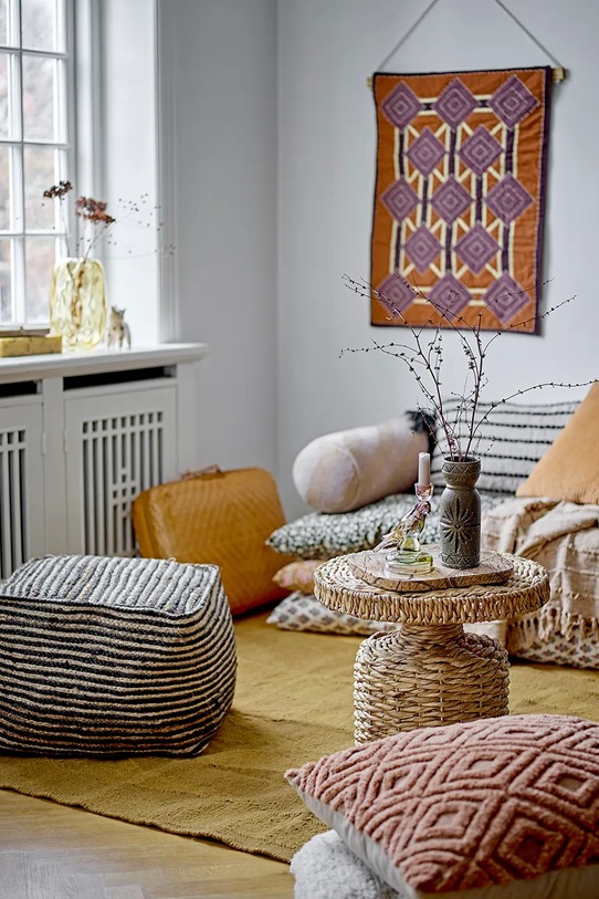 Salon i sypialnia Bloomingville dekoracja ścienna Honia 78 x 62 cm 82055431 multicolor