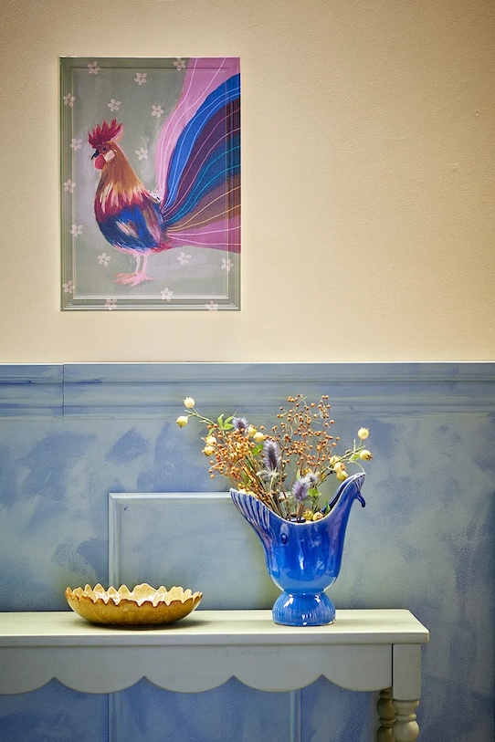 Bloomingville decorațiune de perete cu ramă Hanaia 35,5 x 50 x 2 cm 82063070 multicolor AA00