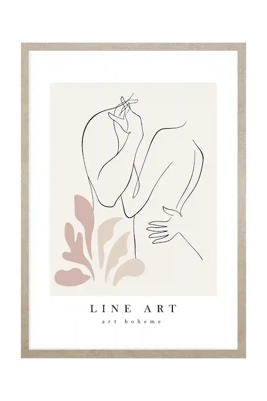 home & lifestyle decorațiune de perete cu ramă 50 x 70 cm multicolor 1541201.23210