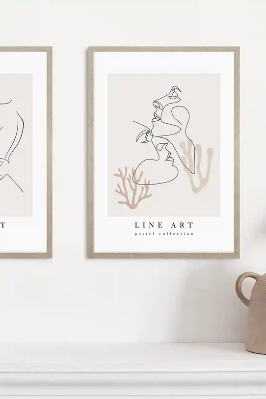 Гостиная и спальня Настенная декорация в раме home & lifestyle 50 x 70 cm 1541201.23210 мультиколор