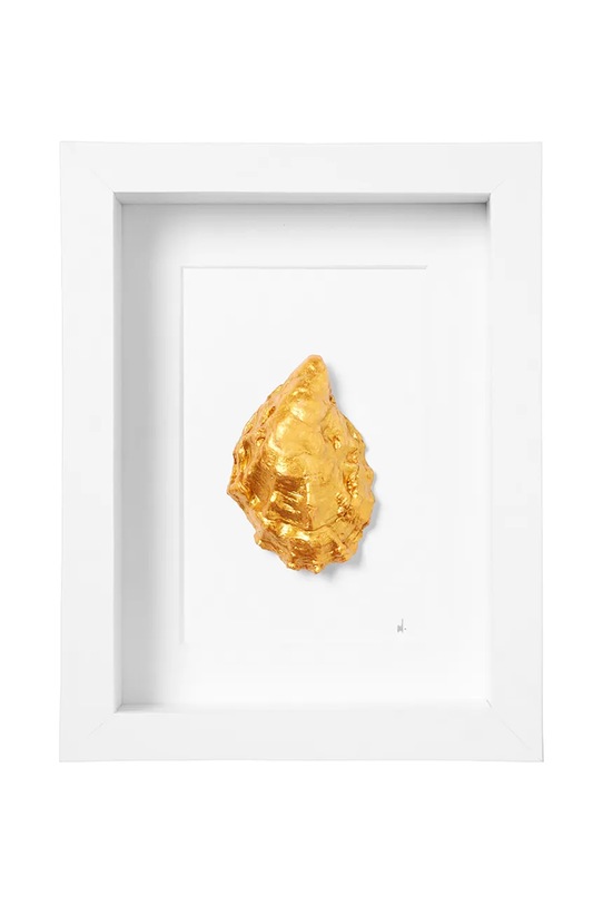 Maria el Mar dekoracja ścienna w ramie Single Oyster 22 x 17 cm biały 1216