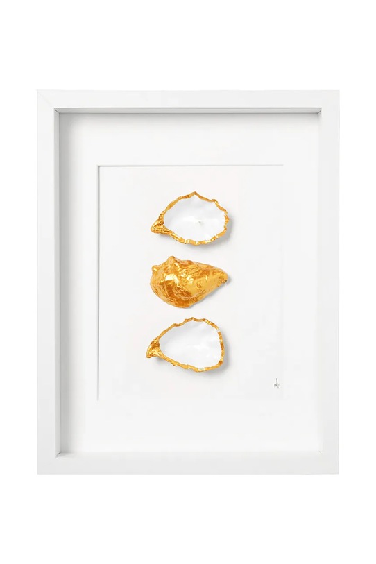 Maria el Mar dekoracja ścienna w ramie 38 x 30 cm biały 1224