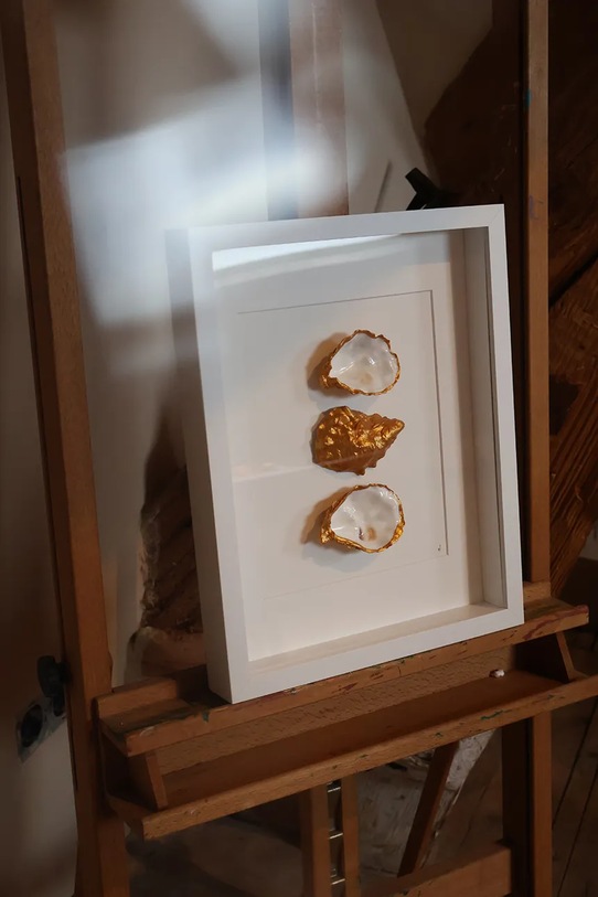 Maria el Mar dekoracja ścienna w ramie 38 x 30 cm 1224 biały AA00