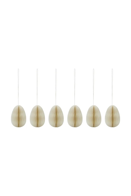 Χριστουγεννιάτικα στολίδια House Doctor HDEggs 5 cm 6-pack μπεζ 202742411