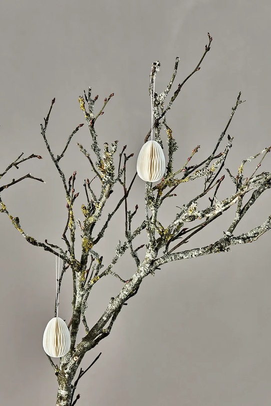 Σαλόνι και υπνοδωμάτιο Χριστουγεννιάτικα στολίδια House Doctor HDEggs 5 cm 6-pack 202742411 μπεζ