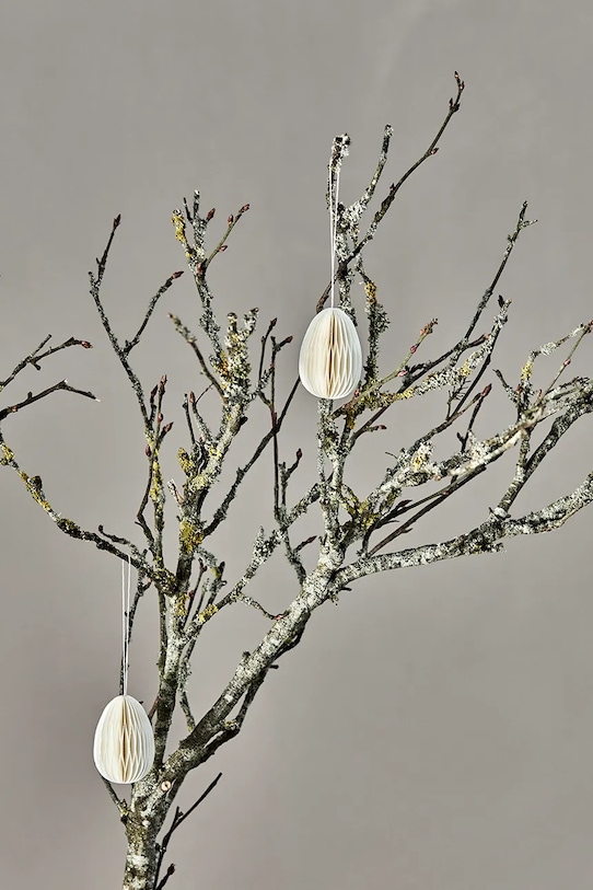 Σαλόνι και υπνοδωμάτιο Χριστουγεννιάτικα στολίδια House Doctor HDEggs 5 cm 6-pack 202742411 μπεζ