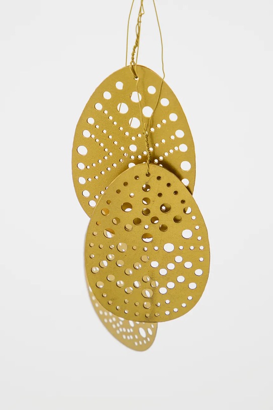 House Doctor zestaw dekoracji świątecznych HDCut 3 x 4,5 cm 3-pack 900001252 żółty AA00