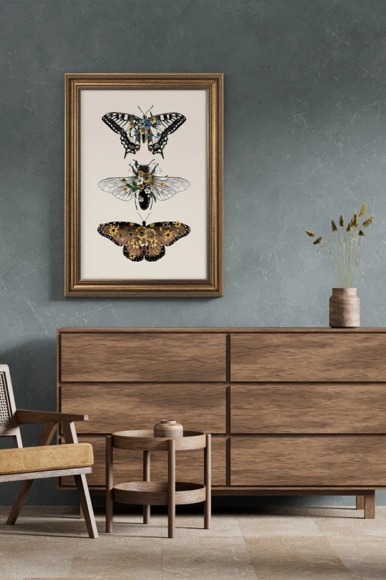 Salon i sypialnia Dekoracja ścienna w ramie 50 x 70 cm 15.41.601.25129 multicolor