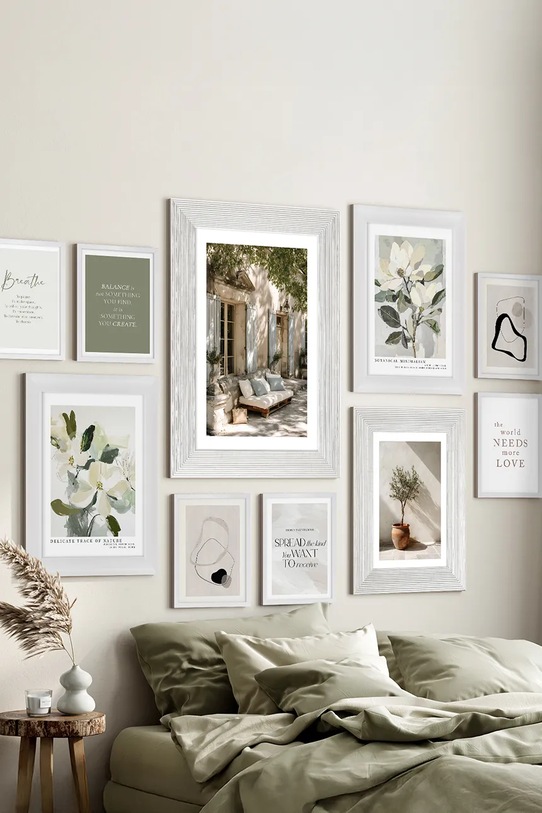 Inne dekoracja ścienna w ramie 50 x 70 cm beżowy 15.41.201.25003