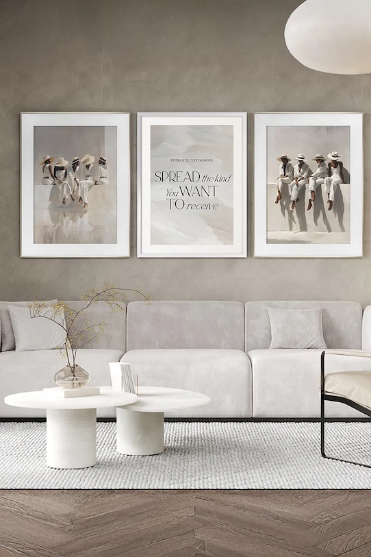 Inne Dekoracja ścienna w ramie 50 x 70 cm beżowy 15.41.701.25008