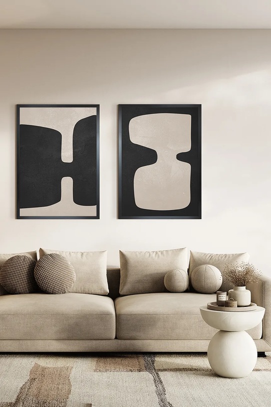 Inne dekoracja ścienna w ramie 50 x 70 cm czarny 15.41.201.25031