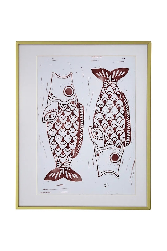 House Doctor dekoracja ścienna z metalu 50 x 40 cm multicolor 208582068