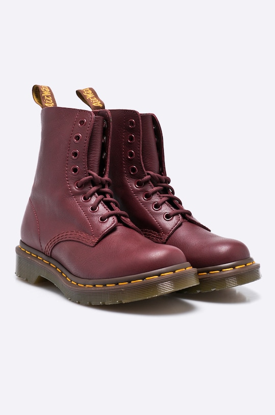 Dr. Martens - Botki Pascal 13512411 bordowy AA00