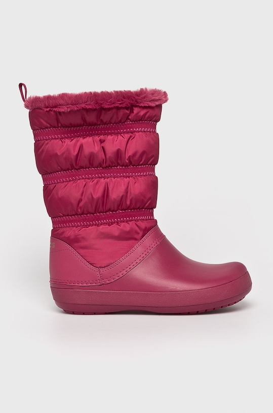 Crocs - Śniegowce brak zapięcia różowy 205314.CROCS.CROCBAND.W