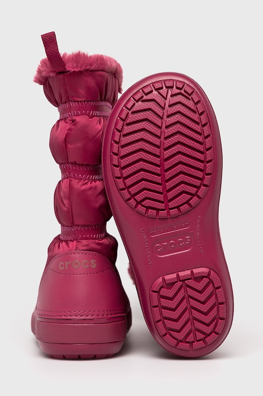 Crocs - Śniegowce 205314.CROCS.CROCBAND.W różowy