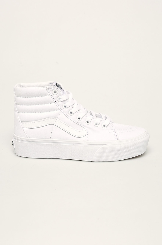 Vans - Trampki SK8-Hi Platform tekstylny biały VN0A3TKNQLZ1