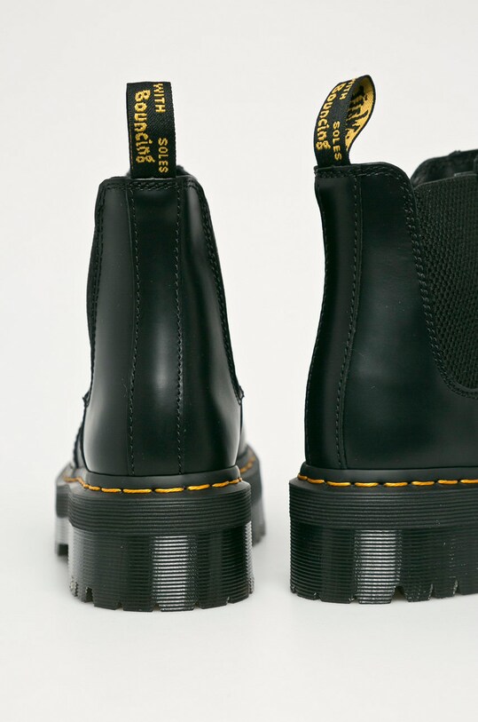 Încălțăminte Dr. Martens ghete Chelsea de piele 2976 Quad DM24687001 negru