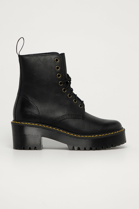 Dr. Martens - Шкіряні черевики Shriver HI без утеплення чорний 23921001