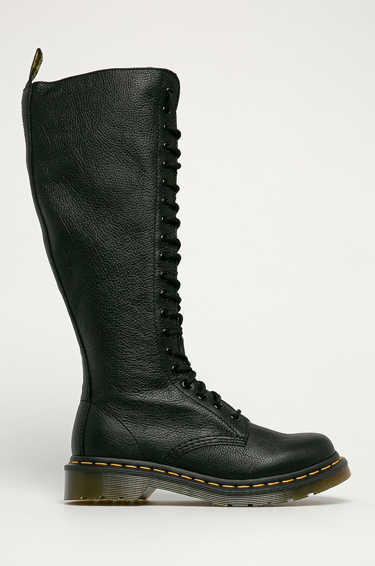 Dr. Martens - Kožené čižmy 1B60 Virginia usňová koža čierna 23889001