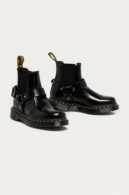 Dr. Martens - Botki skórzane Wincox 23866001 czarny AA00
