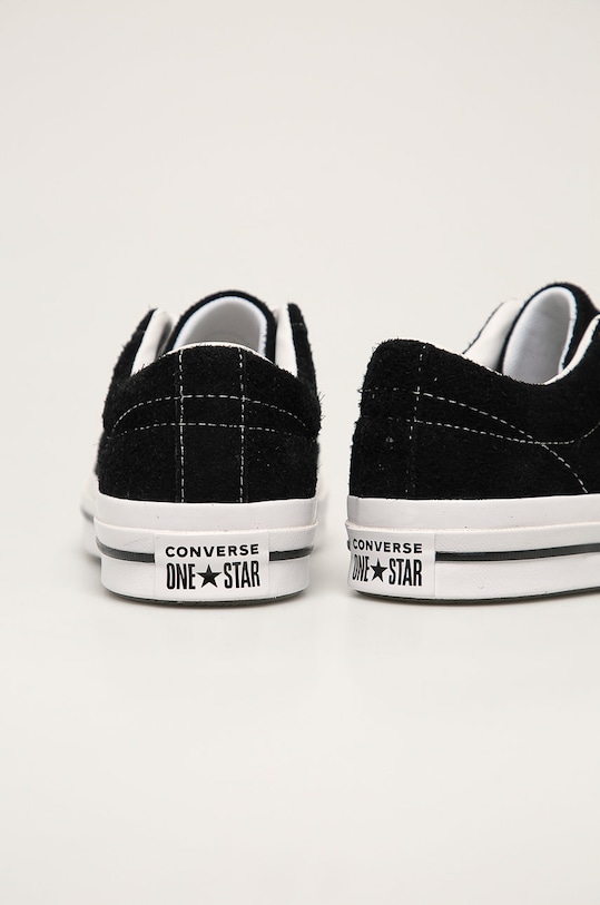 Boty Converse - Kožené tenisky C158369.D černá