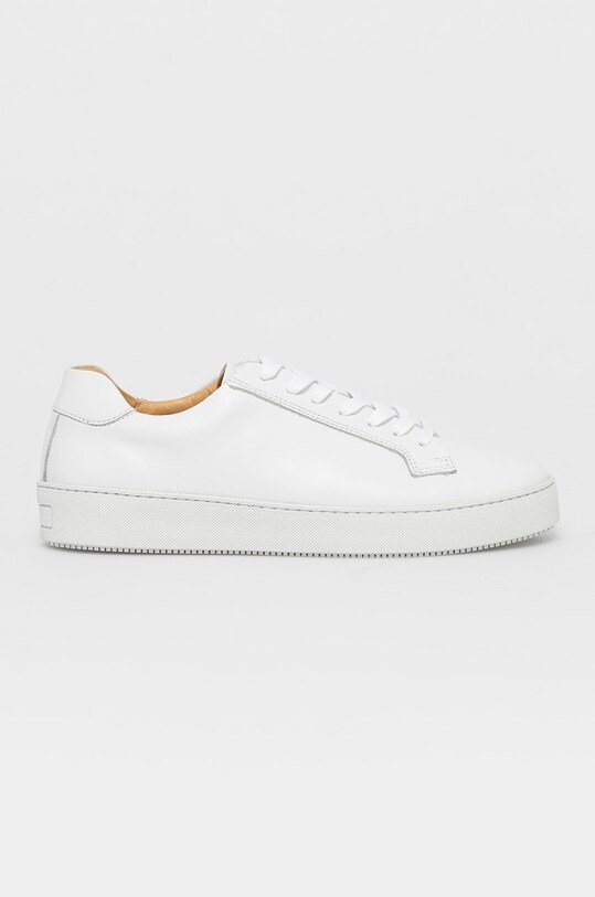 Tiger Of Sweden Ghete de piele plată alb U65410009Z