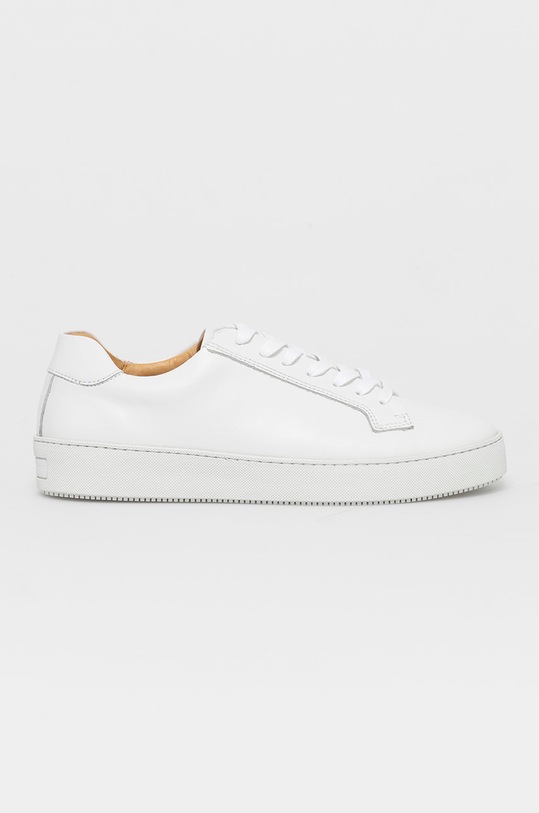 Kožená obuv Tiger Of Sweden plochá biela U65410009Z