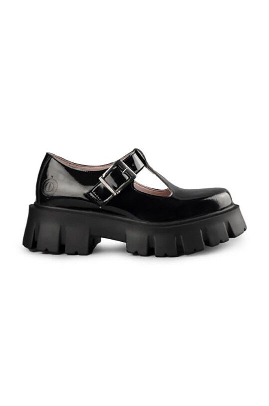 Altercore półbuty JANE.BLACK platforma czarny JANE.BLACK.PATENT