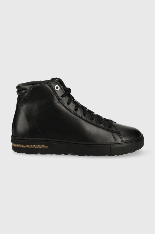 Birkenstock sneakersy skórzane Bend Mid płaska czarny 1020309.BLK