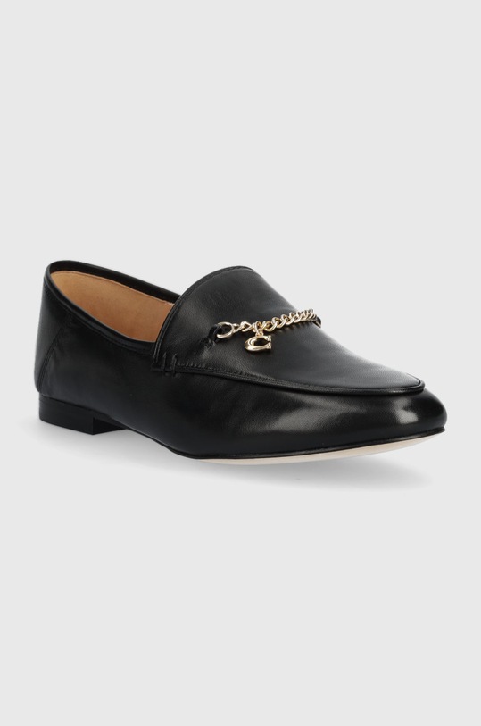Coach mocasini de piele Cb989 Hanna Loafer CB989.BLK negru AA00