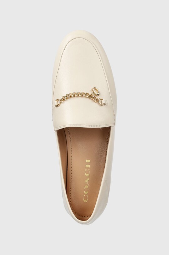 Coach mocasini de piele Cb989 Hanna Loafer bej CB989.CHK