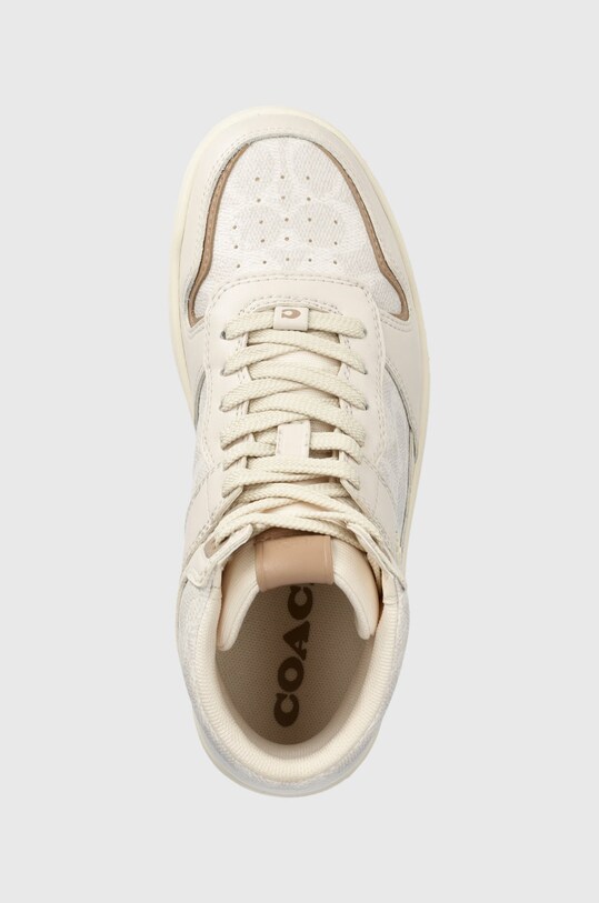 Кросівки Coach Cd304 Hi Top Coated Canvas бежевий CD304.CHK