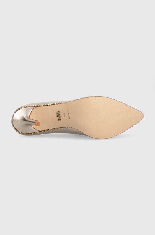 Usnjeni salonarji Coach Cd439 Waverly Metallic Pump CD439.CHP zlata