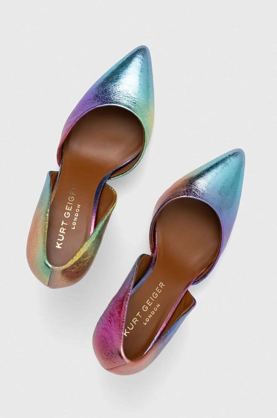 Kurt Geiger London szpilki skórzane Bond 90 multicolor 7428769109.69